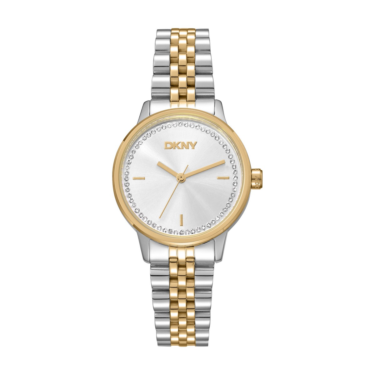 Womens DKNY Crystal Dial Two-Tone Bracelet Watch - DK1L086M0075