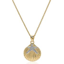 Accents by Gianni Argento Starfish on Shell Pendant Necklace