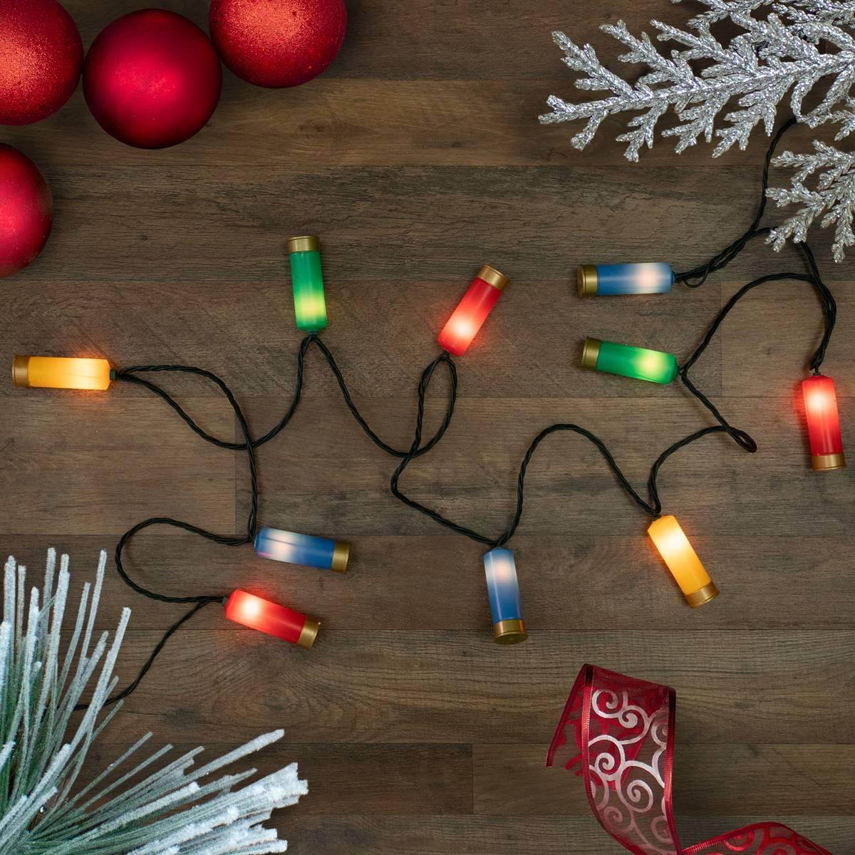 Northlight Seasonal 10ct. Shotgun Shell Christmas Light Set