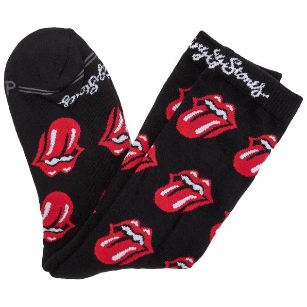 Mens Perri's Rolling Stones Tongue Crew Socks