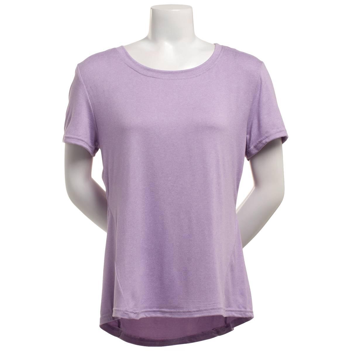 Womens Just One Active Performance Short Sleeve Crew Tee