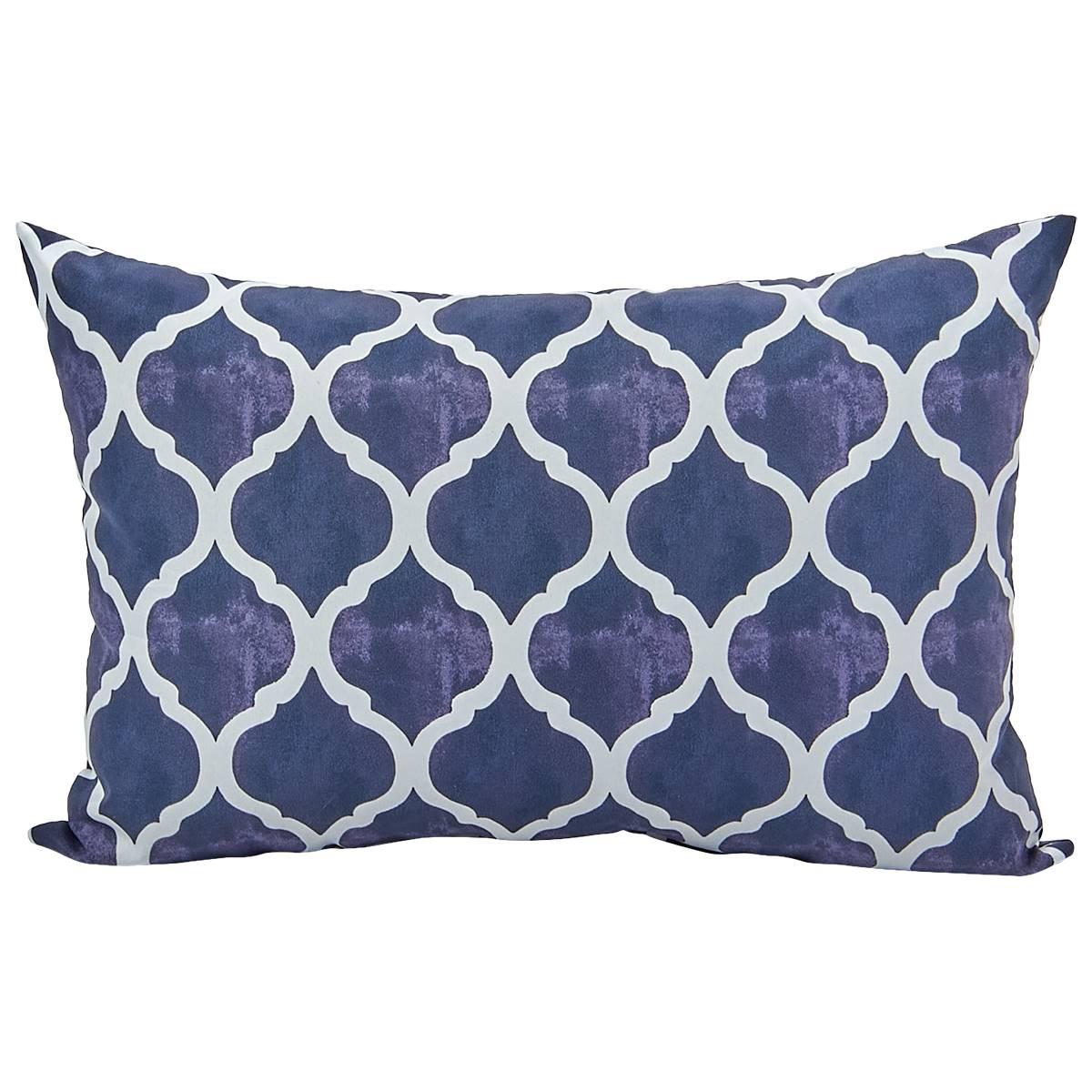 Jordan Manufacturing Quatrefoil Lumbar Pillow - Navy