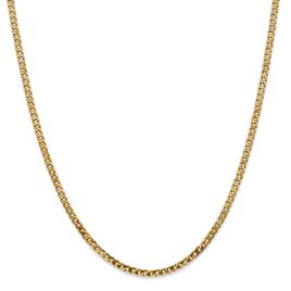 Gold Classics™ 2.9mm. 14kt. Gold Beveled Curb Chain Bracelet