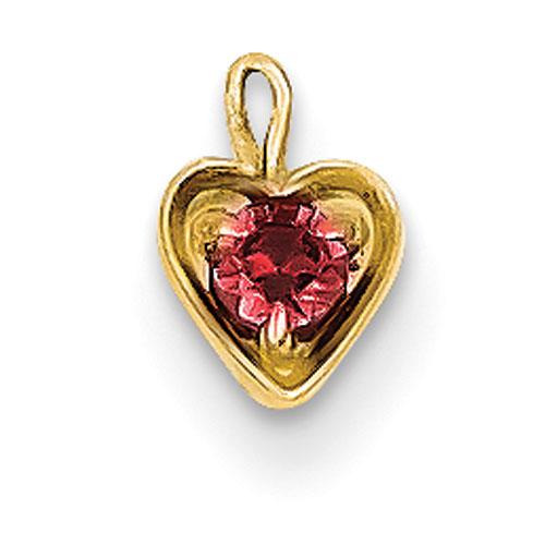 Gemstone Classics(tm) 14kt. Synthetic July Birthstone Charm