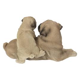 Hi-Line Gift Mother & Baby Pug Garden Statue