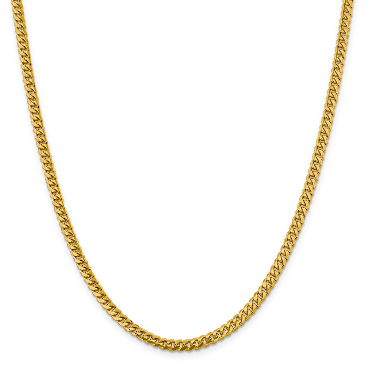 Mens Gold Classics™ 4.25mm. 14kt. Miami Cuban Chain Bracelet