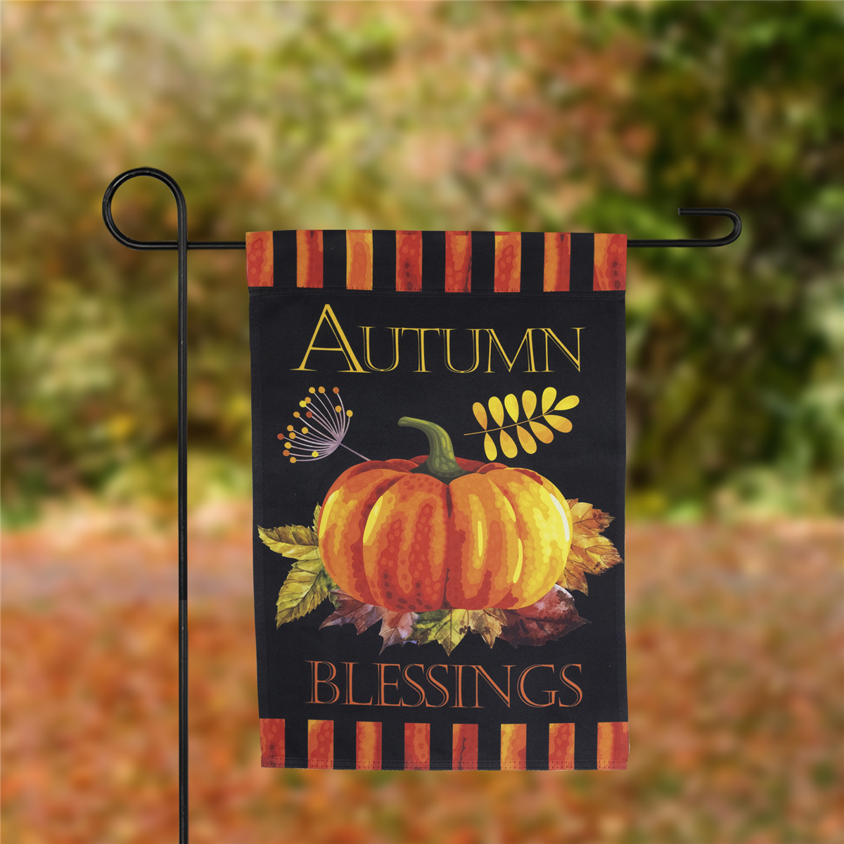 Northlight Autumn Blessings Pumpkin Fall Harvest Garden Flag