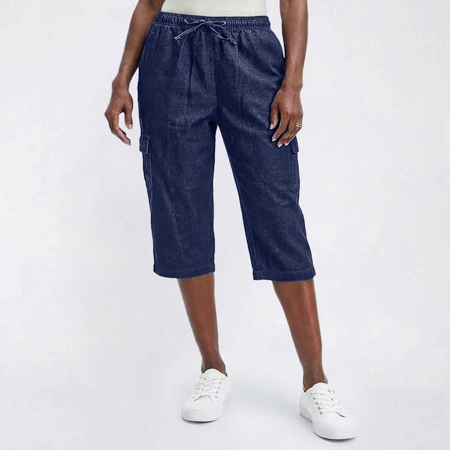 Womens Hasting & Smith Denim Cargo Capris