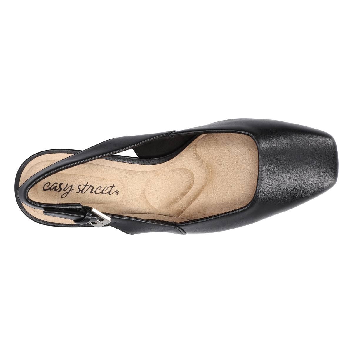 Womens Easy Street Ritsa Square Toe Slingback Pumps