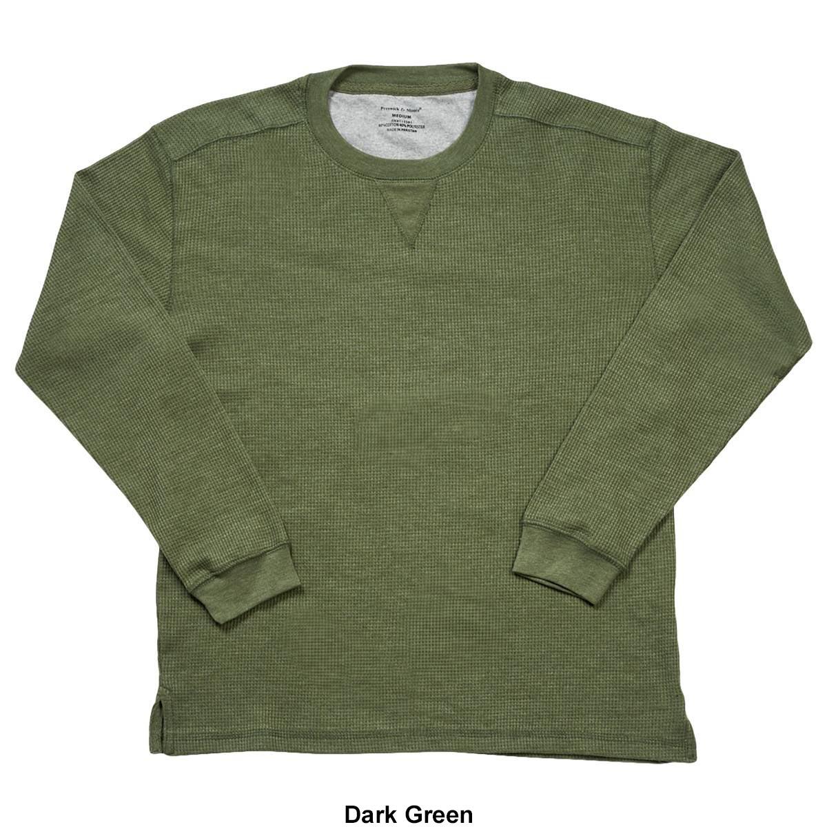 Mens Preswick & Moore® Long Sleeve Thermal Crew Neck Pajama Shirt