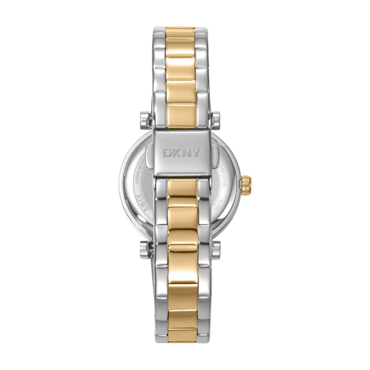 Womens DKNY Essentials Two-Tone Silver Dial Watch - DK1L090M0085
