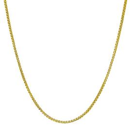 Gianni Argento 16in. Gold over Sterling Box Chain Necklace