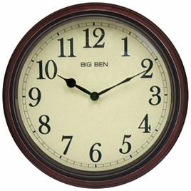Westclox Woodgrain Classic Wall Clock 73004P