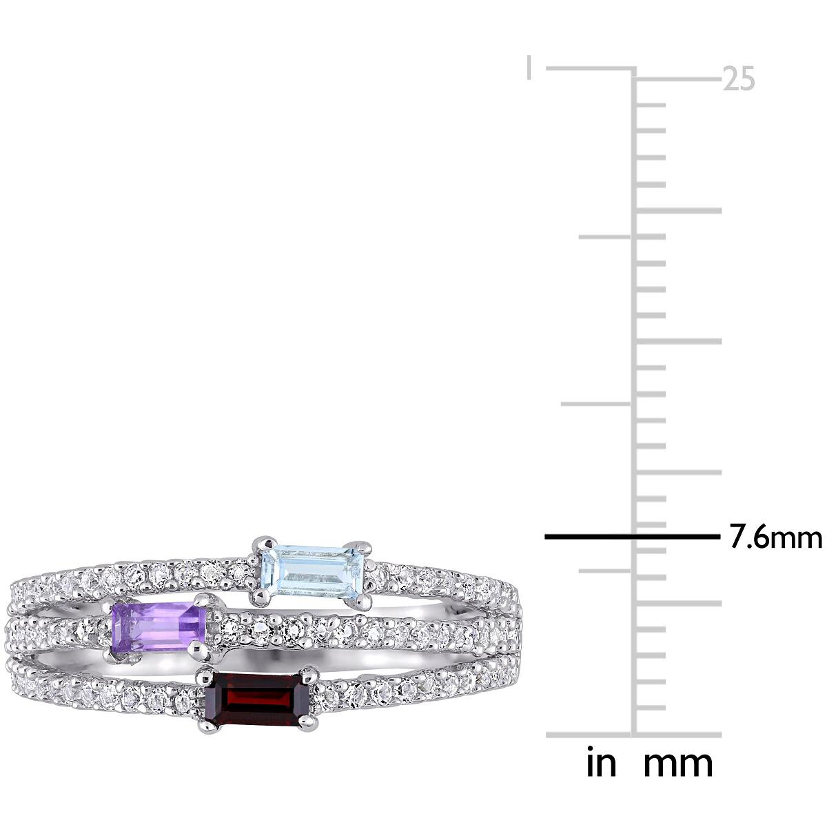 Gemstone Classics™ 3/4ctw. Blue Topaz & Sky Amethyst Fashion Ring