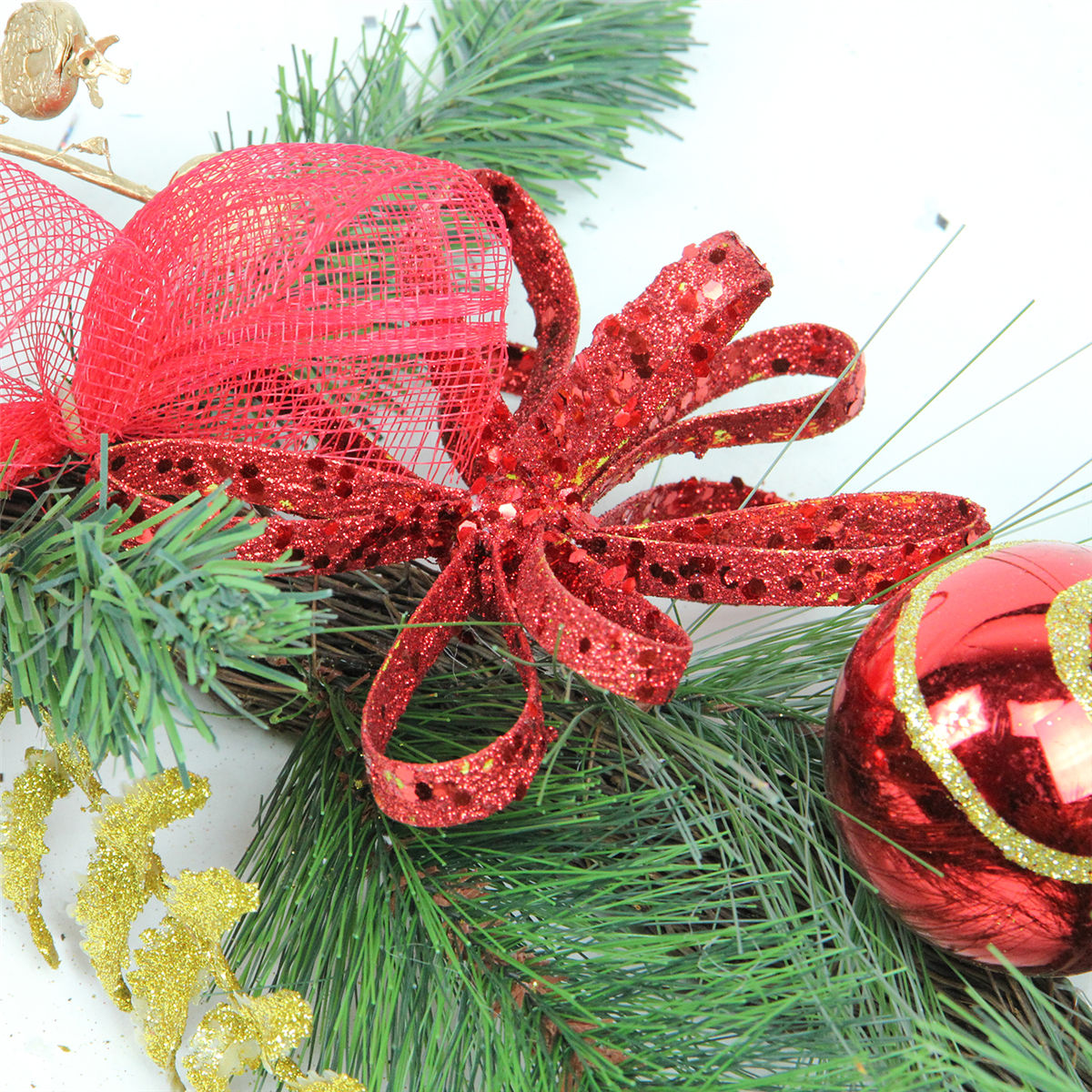 Northlight 6ft. Berries & Ornaments Mixed Pine Christmas Garland