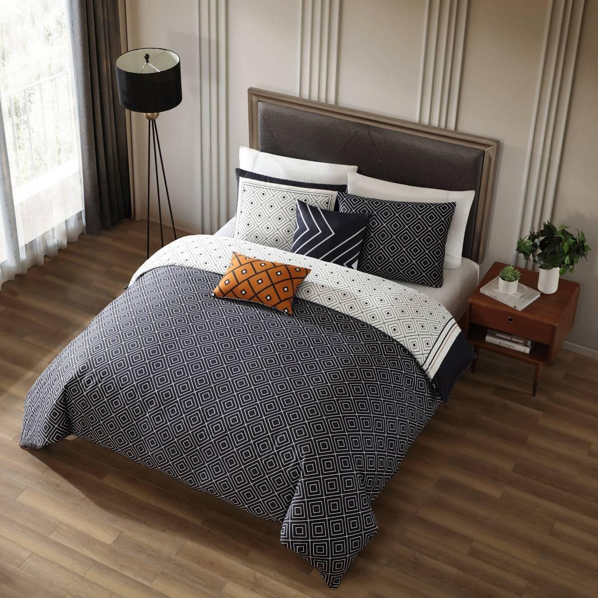 Bebejan® Geometric Cotton 5pc. Reversible Comforter Set
