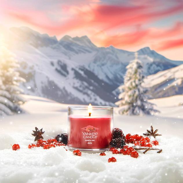 Yankee Candle® Signature 4.3oz. Santa on Skis Tumbler Candle