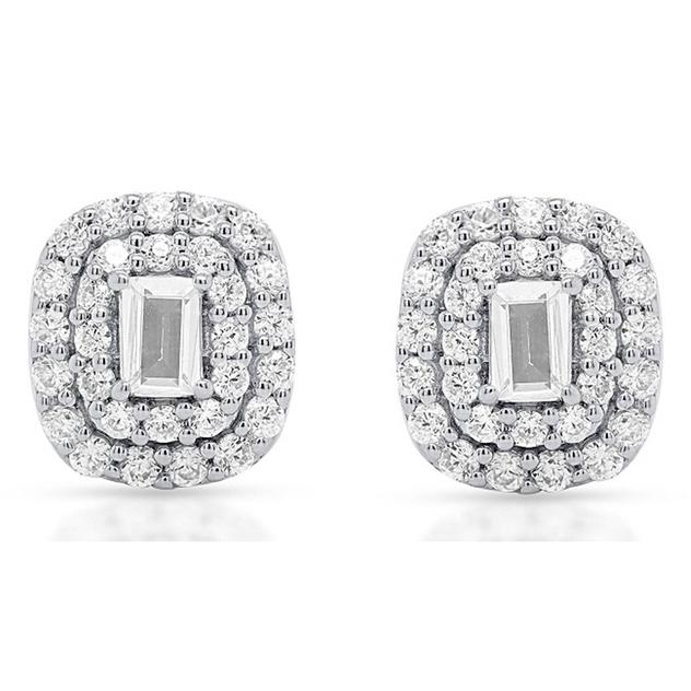 Nova Star® 1/2ctw. Lab Grown Diamond Emerald-Shape Stud Earrings