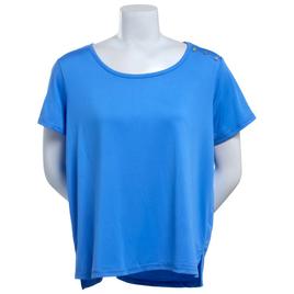 Womens Muk Luks Short Sleeve Cloud Knit Tee