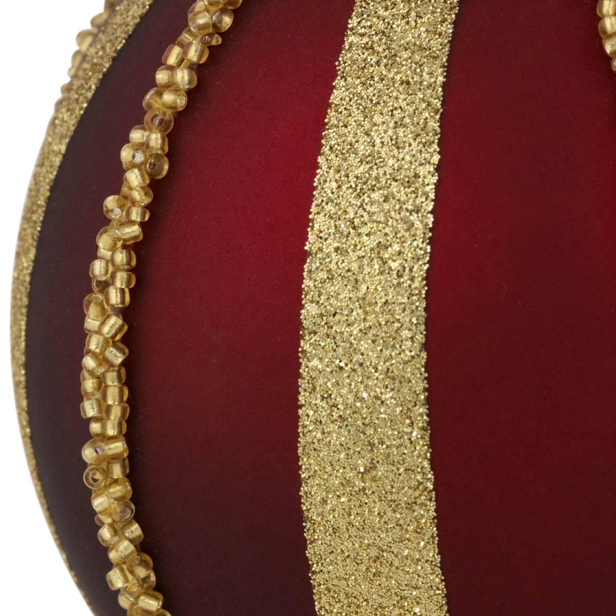 Northlight Seasonal 4in. Striped Christmas Ornaments - Set of 2