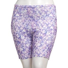Womens Starting Point(R) Floral Bike Shorts - Purple