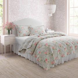 Laura Ashley Melany Cotton Reversible Quilt Set