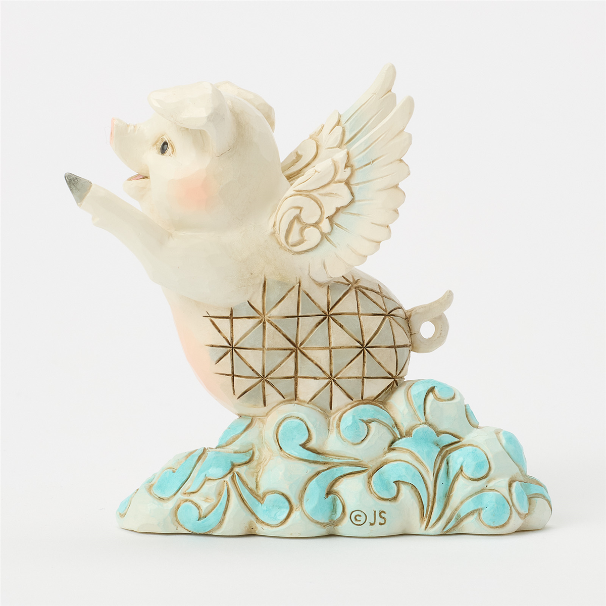 Jim Shore Heartwood Creek Flying Pig Mini Figurine