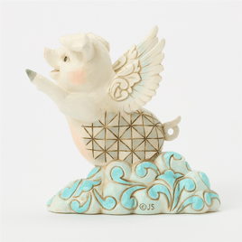 Jim Shore Heartwood Creek Flying Pig Mini Figurine