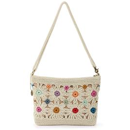 The Sak Lumi Crochet Crossbody - Natural Multi Flower