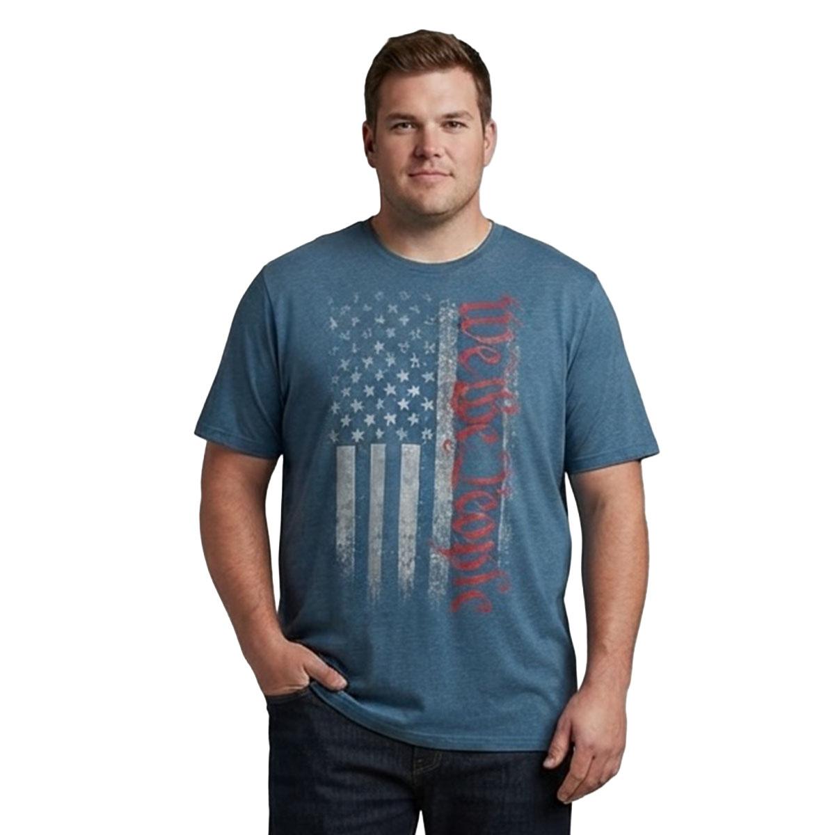 Mens Big & Tall Home of the Brave We The People Graphic Tee