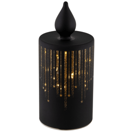 Northlight LED Glass Candle with Stars Christmas Decoration