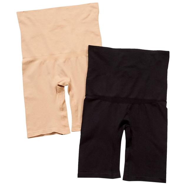 Womens Fit Shapewear 2pk. High Waist Thigh Shapers 187558H2-NB