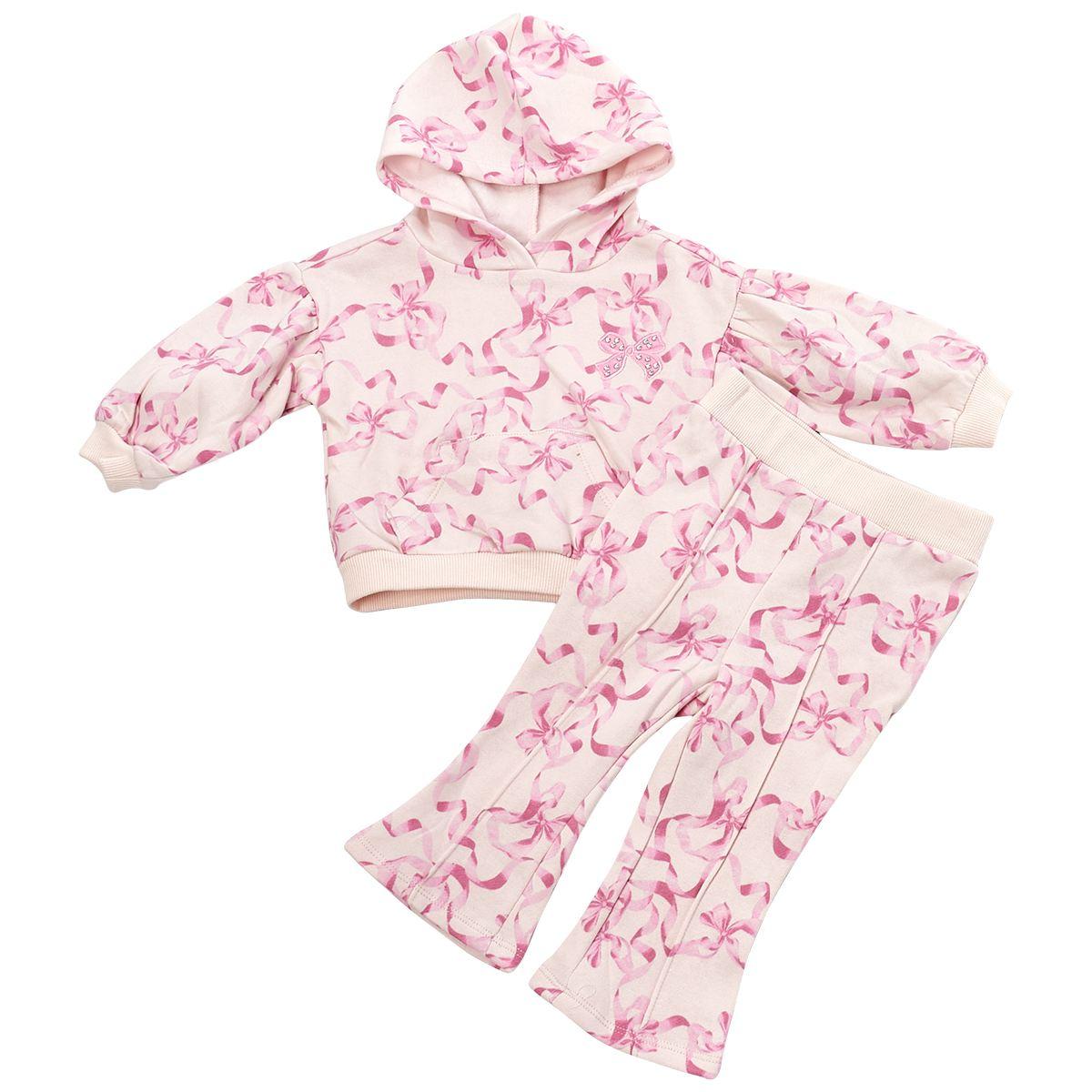 Baby Girl (12-24M) Kids Headquarters Bow Hoodie & Pants Set