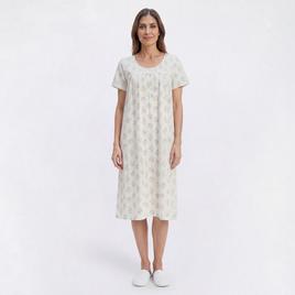 Womens Laura Ashley(R) Short Sleeve Garden Bouquets Nightgown