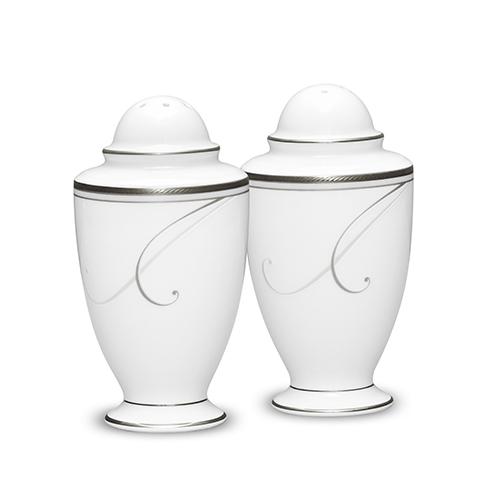 Noritake Platinum Wave Salt &amp; Pepper Set