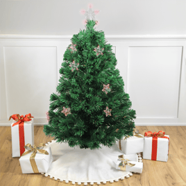 Northlight 4ft. Pre-Lit Potted Fiber Optic Christmas Tree
