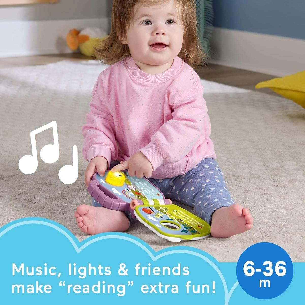 Fisher-Price® Purple Monkey Musical Storybook