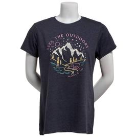 Womens Mountain and Isles Bear & Mountain Graphic Tee
