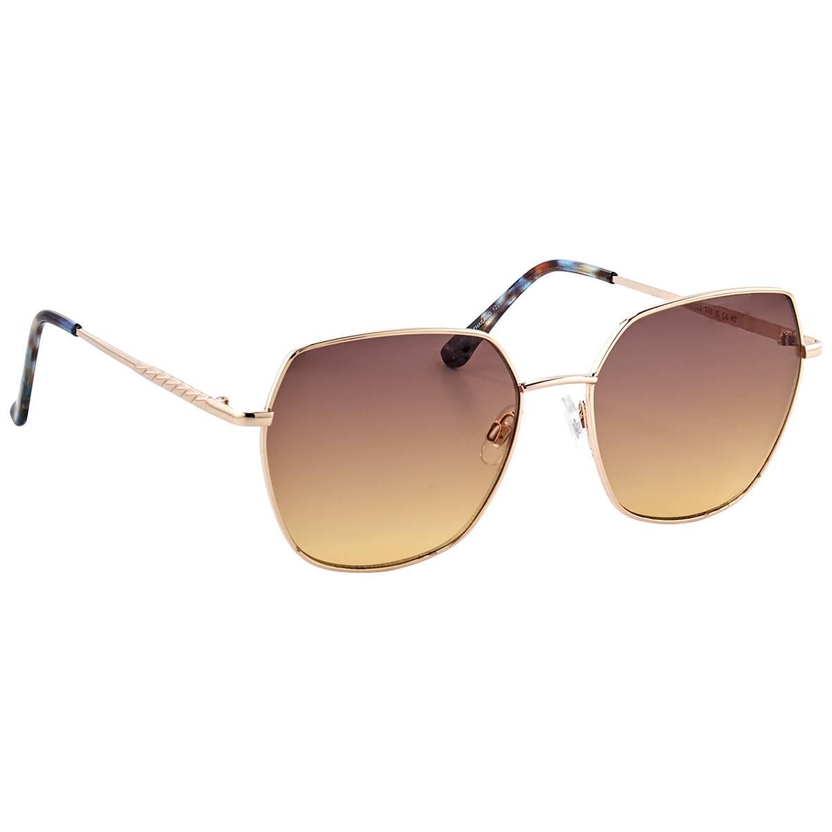 Womens O By Oscar Square Woven Temple Sunglasses