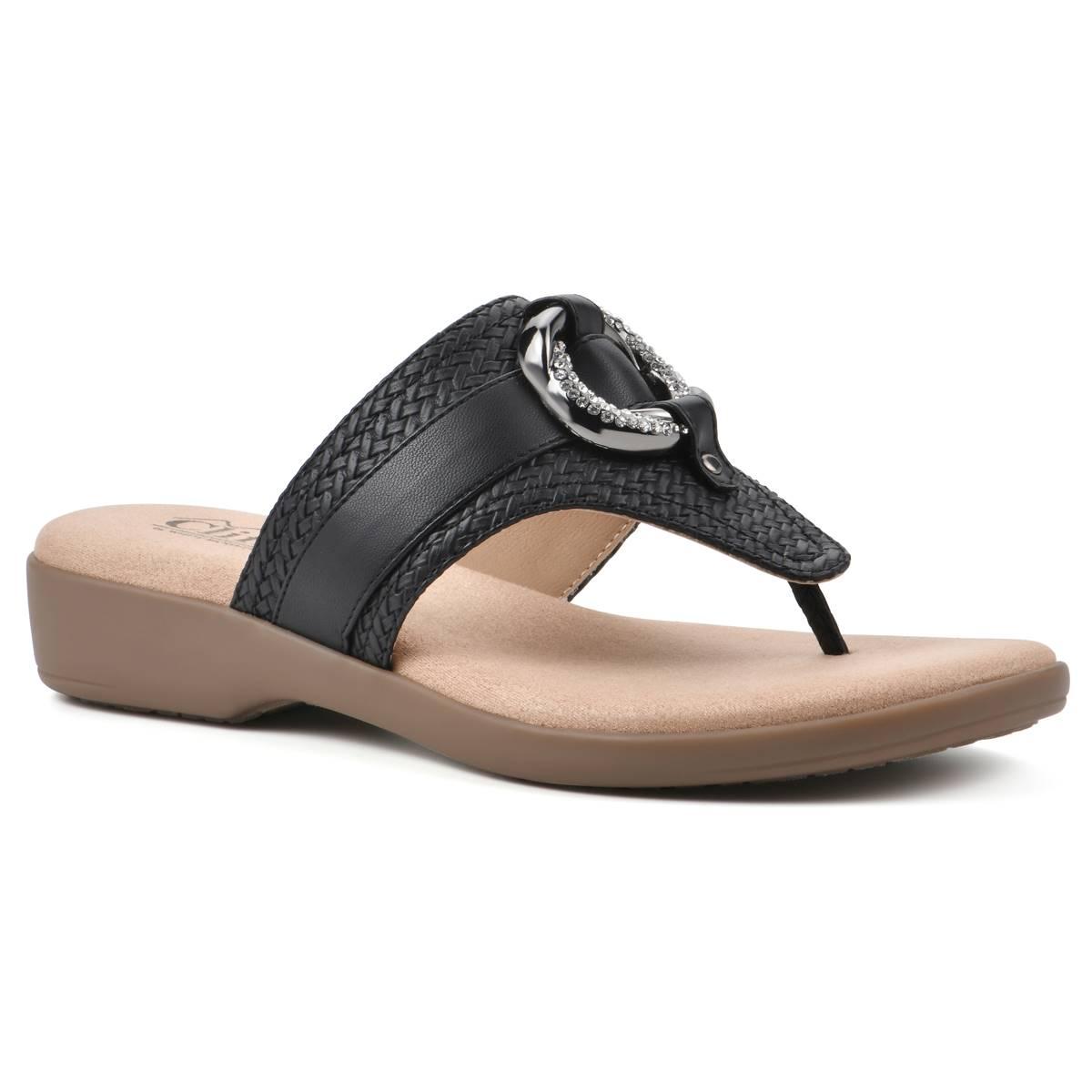 Womens Cliffs by White Mountain Benedict Flips Flops
