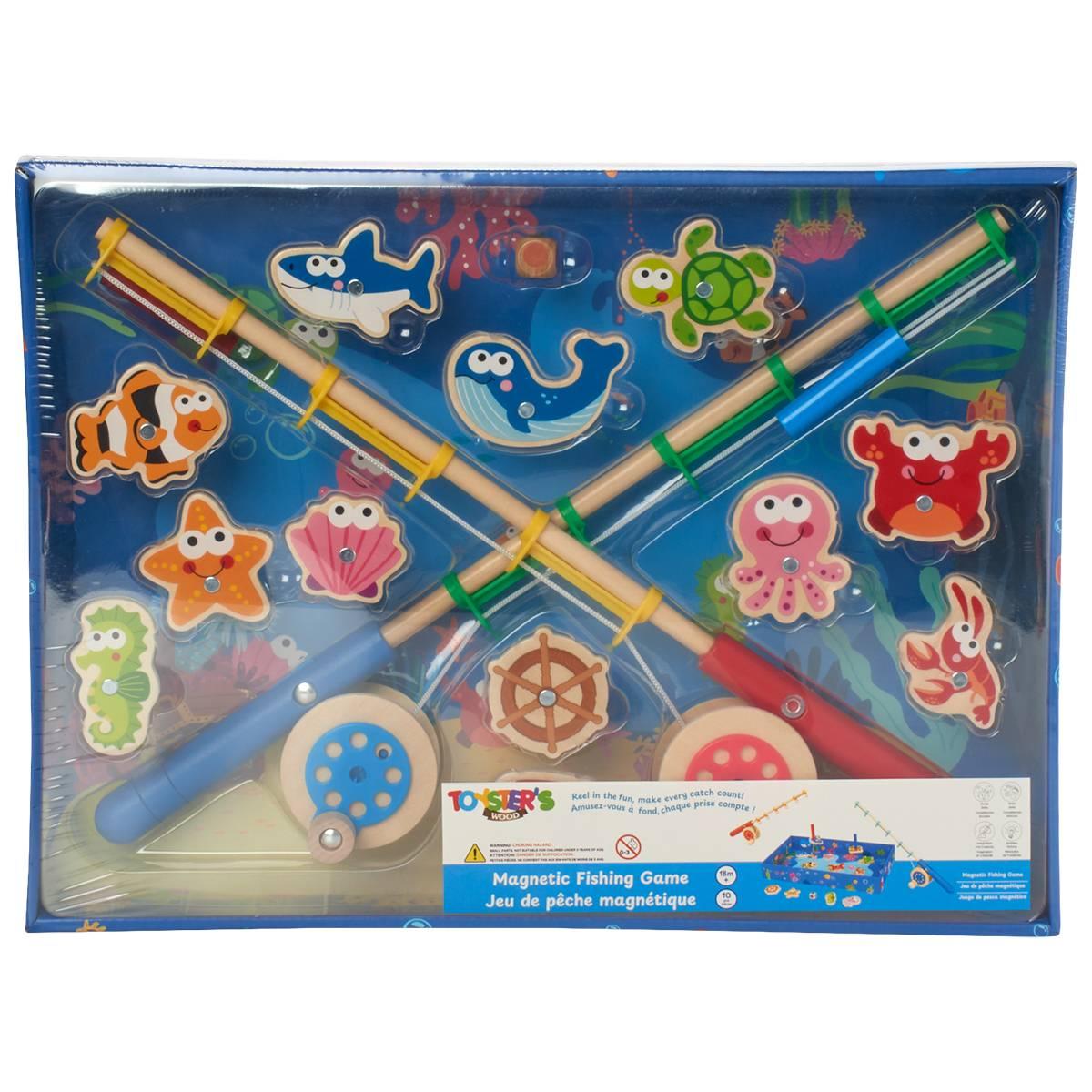 Toysters Wood Magnetic Fishing Game