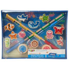 Toysters Wood Magnetic Fishing Game