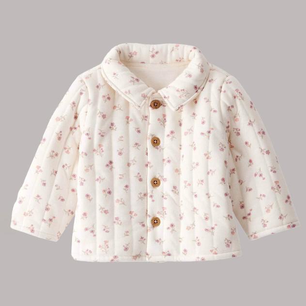 Baby Girl (NB-12M) Carter's® Collared Floral Quilted Cardigan