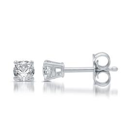 Nova Star® White Gold Lab Grown Diamond Stud Earrings