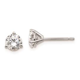 Pure Fire 14kt. White Gold Certified 1ctw. Lab Diamond Earrings