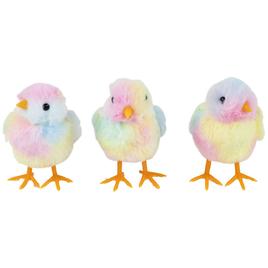 Northlight Seasonal Tie Dye Easter Chick Figurines - Set of 3