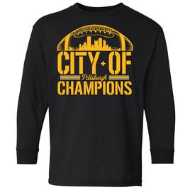 Boys (8-20) Tailgate City of Champions Football Long Sleeve Tee