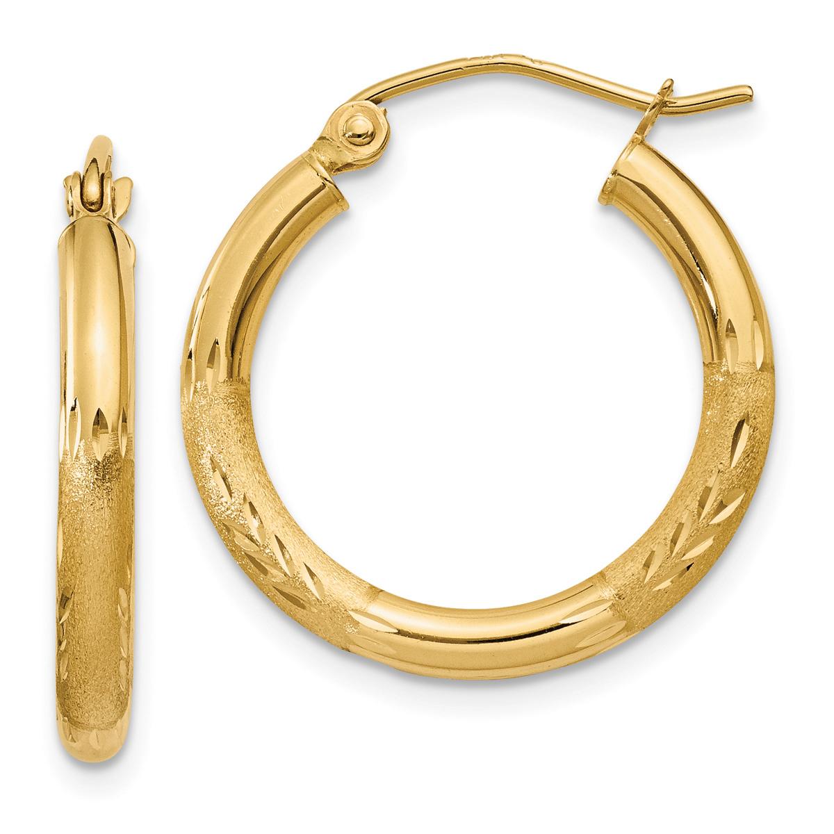 Gold Classics(tm) 14kt. Gold 20mm Polished Hoop Earrings