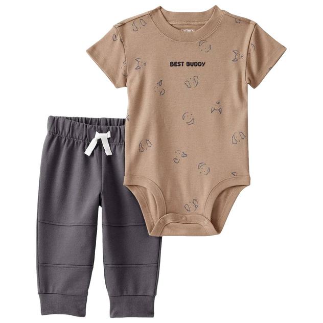 Baby Boy (3-24M) Carter's® Best Buddy Dog Bodysuit & Jogger Set