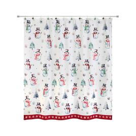 Avanti Winter Snowman Shower Curtain